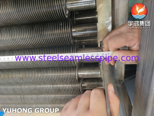 ASTM A179 COBON STEEL FIN TUBE A1100 สายอัลลูมิเนียมสําหรับเครื่องแลกเปลี่ยนความร้อน