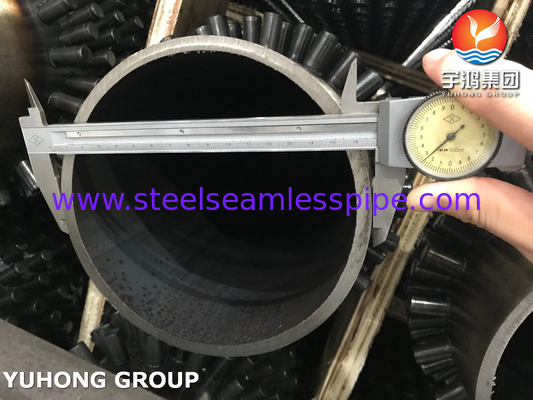 ASME SA106 GR.B กล่องปีกที่ปักด้วยสแตนเลสคาร์บอน สําหรับโรงแปรรูปน้ํามัน