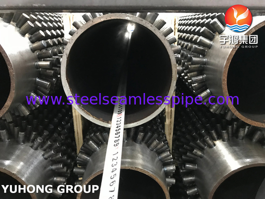 ASME SA106 GR.B กล่องปีกที่ปักด้วยสแตนเลสคาร์บอน สําหรับโรงแปรรูปน้ํามัน