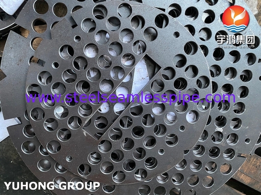 เครื่องสลับความร้อน แผ่นรองรับ ASME SA516 GR70, NACE MR- 0175, MR-0103