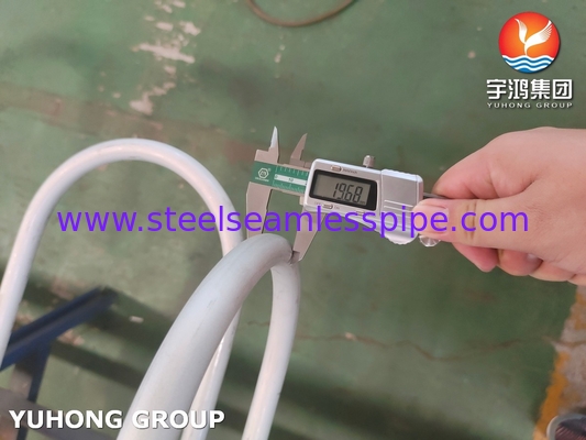 ท่อไร้รอยเหล็กไร้สแตนเลส ASME SA213 TP304 1.4301 19.05 X 1.65 X ความยาวสําหรับเครื่องแลกเปลี่ยนความร้อน