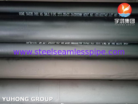 ASTM A335 / ASME SA335 P92 ท่อเหล็กสแตนเลสไร้รอย ท่อหม้อแรงดันสูง