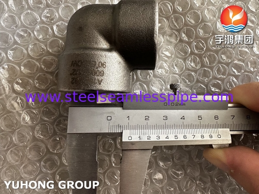 ASTM A182 F92 เหล็กสแตนเลส 90° เอลโค 6000# อุปกรณ์ประกอบท่อปลอมแรงดันสูง