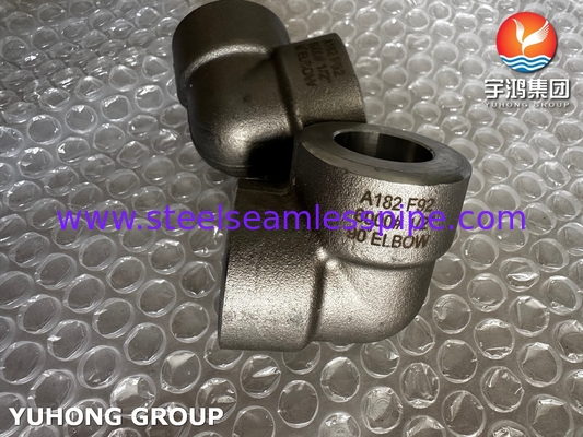 ASTM A182 F92 เหล็กสแตนเลส 90° เอลโค 6000# อุปกรณ์ประกอบท่อปลอมแรงดันสูง