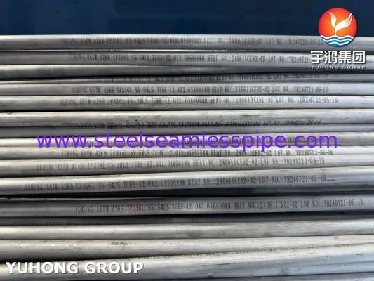 ASTM A269 TP316L ท่อสแตนเลสโลหะไร้สแตนเลสท่อโหลก