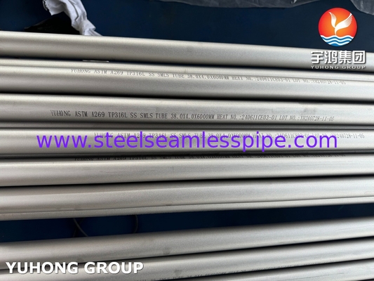 ASTM A269 TP316L ท่อสแตนเลสโลหะไร้สแตนเลสท่อโหลก