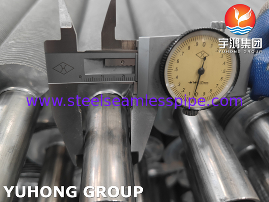 สแตนเลส Extruded ปีกท่อสําหรับการแลกเปลี่ยนความร้อน เครื่องเย็นอากาศ