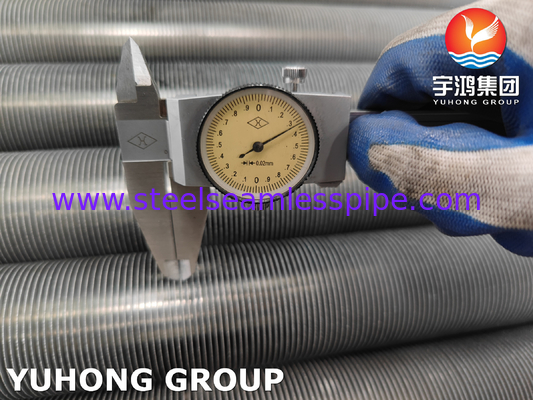 สแตนเลส Extruded ปีกท่อสําหรับการแลกเปลี่ยนความร้อน เครื่องเย็นอากาศ