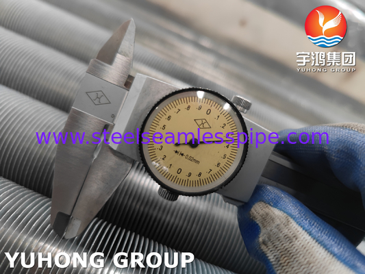 สแตนเลส Extruded ปีกท่อสําหรับการแลกเปลี่ยนความร้อน เครื่องเย็นอากาศ