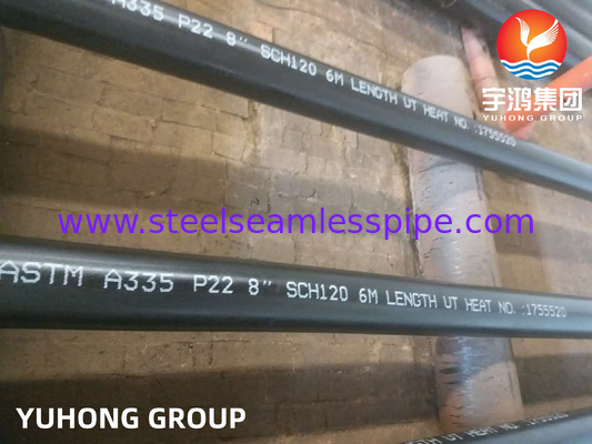 ASTM A335 P22 2-1/4Cr หลอดเหล็กสแตนเลสไร้รอยสําหรับโรงไฟฟ้า / โบเทลเลอร์ / พลังงานนิวเคลียร์
