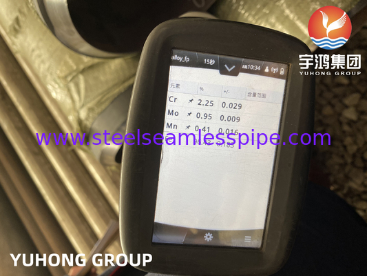 ASTM A335 P22 2-1/4Cr หลอดเหล็กสแตนเลสไร้รอยสําหรับโรงไฟฟ้า / โบเทลเลอร์ / พลังงานนิวเคลียร์