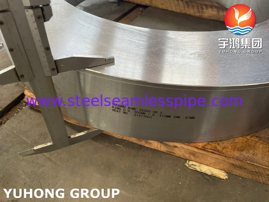 ASME SA266 GR 2 คาร์บอนสแตนเลส ดิสก์และวงแหวนสําหรับเครื่องแลกเปลี่ยนความร้อน