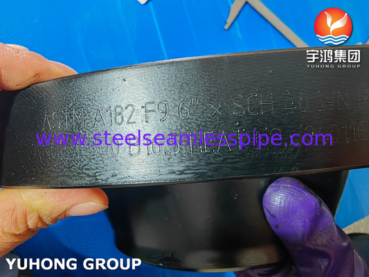 ASTM A182 Gr F9 โลหะเหล็กสแตนเลส แฟลนจ์คอเหล็กสแตนเลส ASME B16.5 แฟลนจ์ WNRF สลับ
