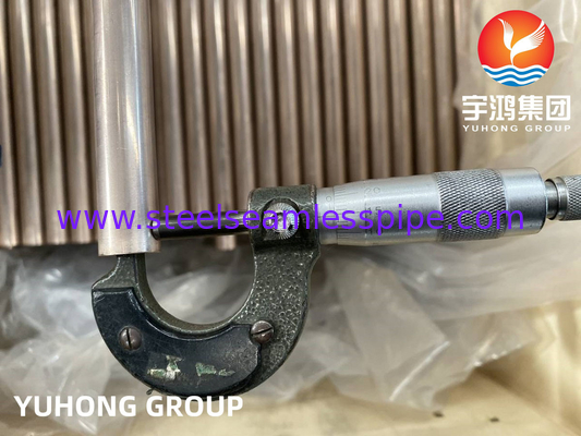 ท่อไร้รอยเหล็ก ASTM B111 C68700 C70600 C44300 C1200 สําหรับเครื่องแลกเปลี่ยนความร้อน เครื่องบดอากาศ เครื่องทําความร้อน