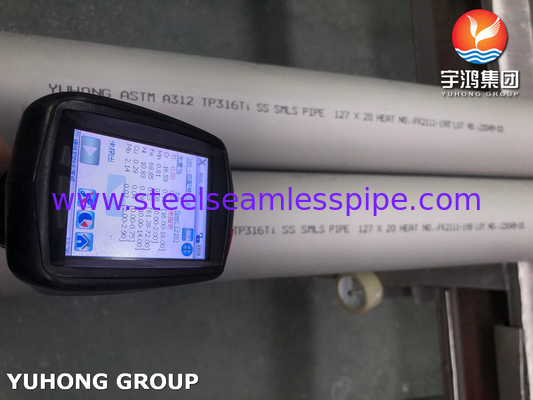 ASTM A312 316Ti หลอดเหล็กดัดผนังหนา