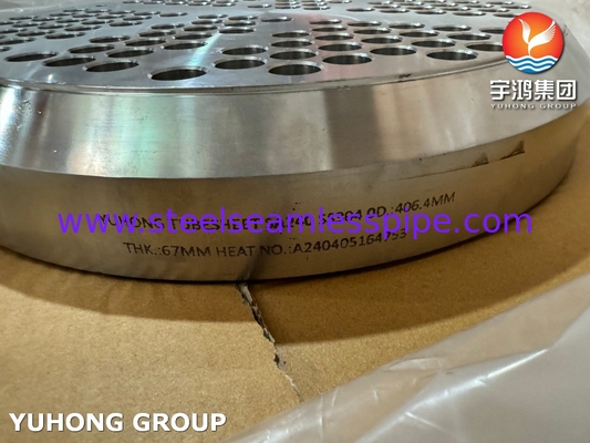 ASTM A240 SS304 ใบท่อสําหรับอุปกรณ์เสริมเครื่องแลกเปลี่ยนความร้อน