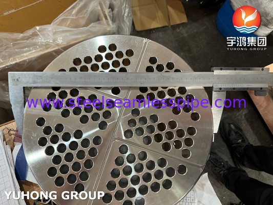 ASTM A240 SS304 ใบท่อสําหรับอุปกรณ์เสริมเครื่องแลกเปลี่ยนความร้อน