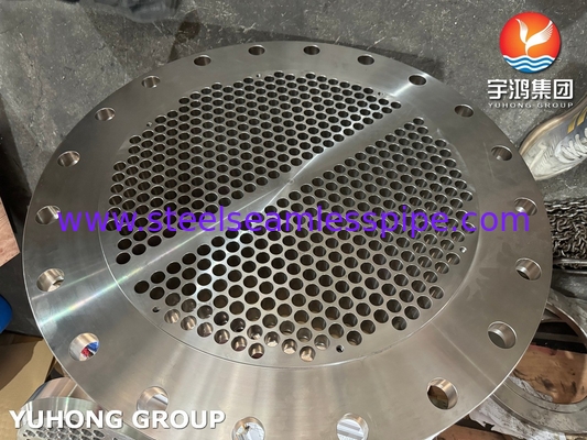 ASTM A240 SS304 ใบท่อสําหรับอุปกรณ์เสริมเครื่องแลกเปลี่ยนความร้อน