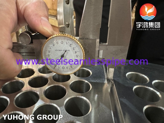 ASTM A240 SS304 ใบท่อสําหรับอุปกรณ์เสริมเครื่องแลกเปลี่ยนความร้อน