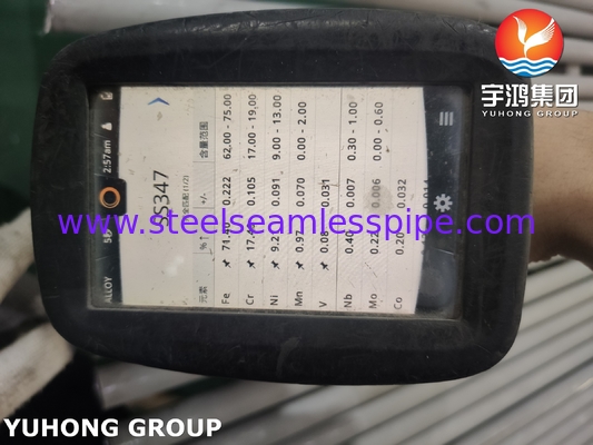 ASTM A213 TP347 1.4550 ท่อไร้รอยสําหรับเครื่องปั่นและเครื่องแลกเปลี่ยนความร้อน