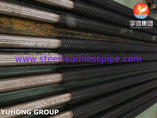 ASTM A213 T9 ALLOY STEEL STUDED FIN PIPE, 13CR STUD สําหรับเตาอบ