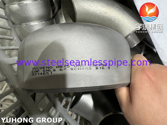 ซุปเปอร์ ดับเพล็กซ์ SAF2507 พวงมาลัยท่อ ASTM A815 WPS UNS S32750 Buttweld Cap