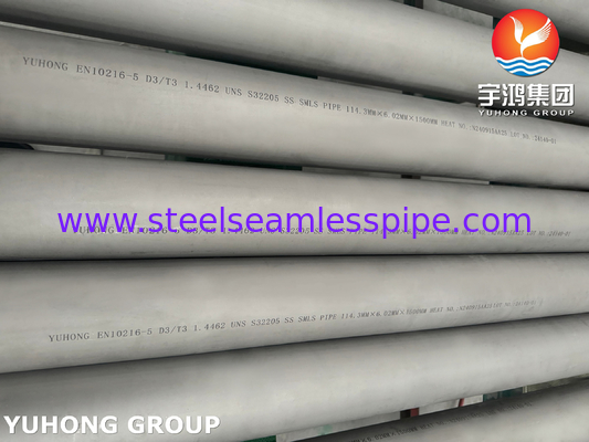 EN 10216-5 1.4462 / UNS S32205 SAF Duplex 2205 ท่อสแตนเลส