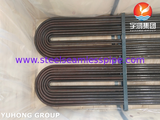 ASTM A179/ASME SA179 กล่องเหล็กก๊าบอนไร้สาย U Bend Tube Tube Heat Exchanger Tube