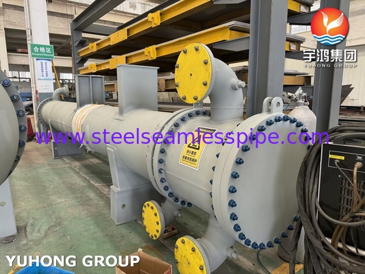 เครื่องแลกเปลี่ยนความร้อนหัวลอย ท่อไร้รอยเหล็กคาร์บอน ASTM A179 และแผ่นท่อ ASTM A266 Gr.2N
