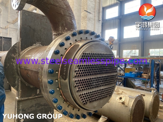 เครื่องแลกเปลี่ยนความร้อนหัวลอย ท่อไร้รอยเหล็กคาร์บอน ASTM A179 และแผ่นท่อ ASTM A266 Gr.2N