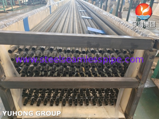 ASTM A179 ท่อไร้รอยเหล็กคาร์บอน อลูมิเนียม ปีก G ประเภทปีกท่อสําหรับระบบ HRSG
