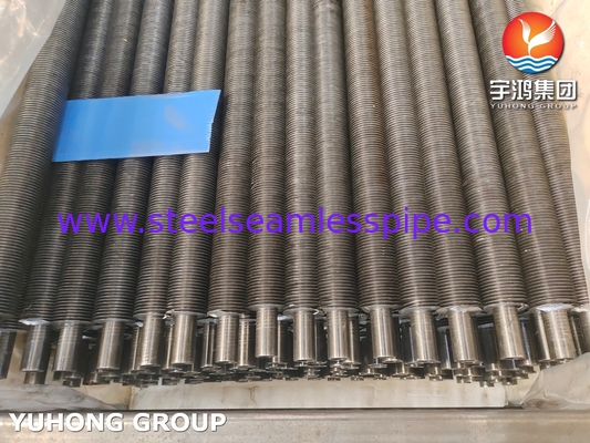 ASTM A179 ก๊าบอนสแตนเลส Tube seamless อลูมิเนียม Fin ปีก G ประเภทปีกท่อสําหรับหอเย็นแห้ง