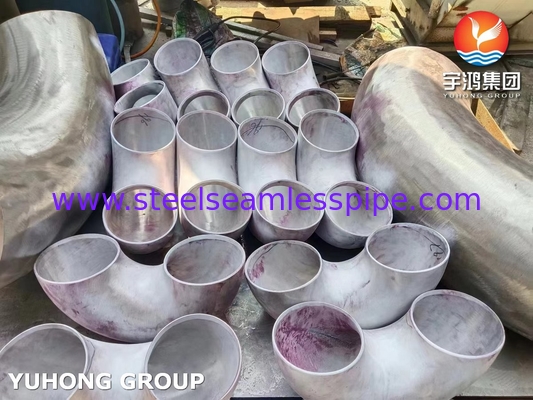 อุปกรณ์ประกอบจากเหล็กไร้สแตนเลส 180° กลับบิด ASTM B366 อุปกรณ์ประกอบจากสแตนเลส INCONEL N08810 800H