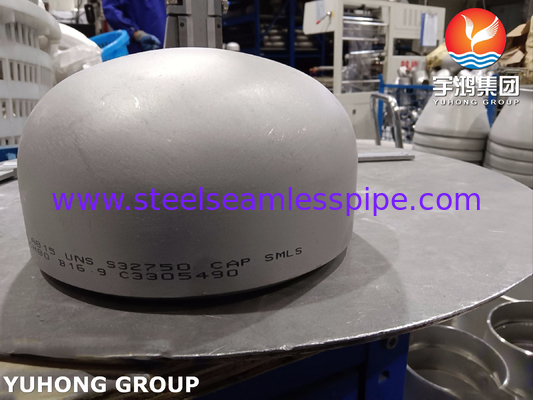 ASTM A815 SAF2507 / UNS S32750 ซุปเปอร์ ดับเล็กซ์ สตีล แคป B16.9 BW