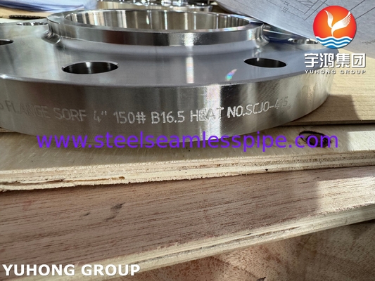 ASTM B564 UNS N10276 นิเคิลสลอยสลิปบนฟลันจ์ / Hastelloy C276 SORF Flange