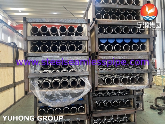 การปั่นความถี่ความถี่สูง ASTM A106 Gr.B โลหะคาร์บอนท่อ Fin สําหรับเครื่องทําความร้อน