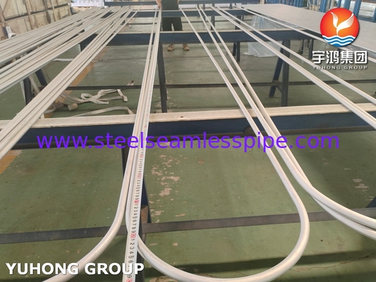 304L ท่อสแตนเลสไร้สาย U Bend ASME SA213 TP304L แอปพลิเคชันแลกเปลี่ยนความร้อน