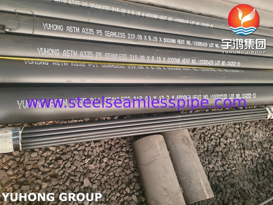 ASTM A335 เกรด P9 P11 P22 P91 ท่อเหล็กสแตนเลสสําหรับอุณหภูมิและความดันสูง