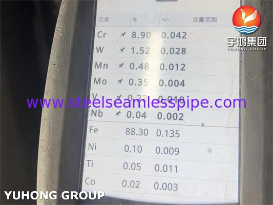 P91 ท่อไร้สายเหล็กสแตนเลส ASTM A335 สําหรับเครื่องทําความร้อนเรีบอยเลอร์เสา