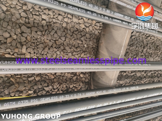 P5 ท่อไร้รอยเหล็กสแตนเลส ASME SA335 สําหรับเครื่องทําความร้อนอากาศไฟตรง