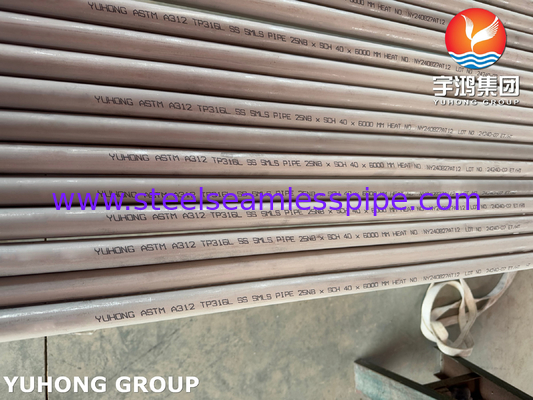 ASTM A269 TP316L หลอดเหล็กไร้สแตนเลสหลอดต่อต่อที่ถูกลากเย็นหลอดย่อย