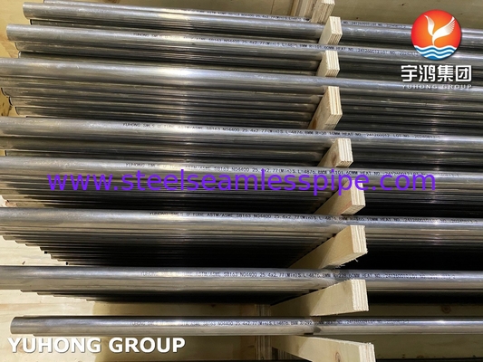 ASME SB163 UNS N04400 หลอดแลกเปลี่ยนความร้อนเหล็กไนเคิลทองแดงเหล็ก