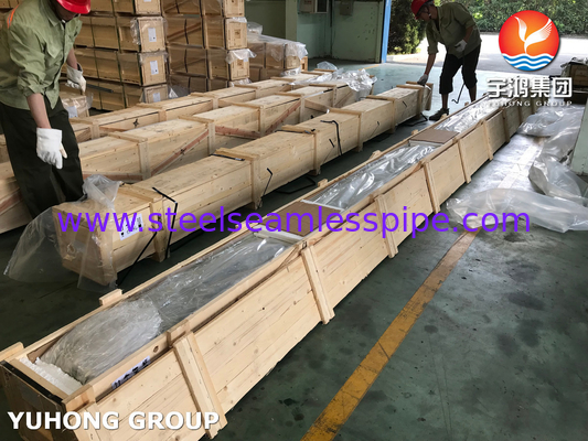 ASTM B111 / ASME SB111 ท่อทองแดง C44300 สําหรับการใช้งานเครื่องแลกเปลี่ยนความร้อนแบบคอนเดนเซอร์