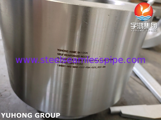 ASME SA105N ชิ้นส่วนของภาชนะความดันของกระปุกกระปุกกระชับตัวเองจากเหล็กคาร์บอน