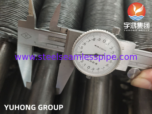 ASME SA179 Fin Tube Type Embedded with A1060 Aluminum Fins Pull Test Pass การทดสอบการดึง