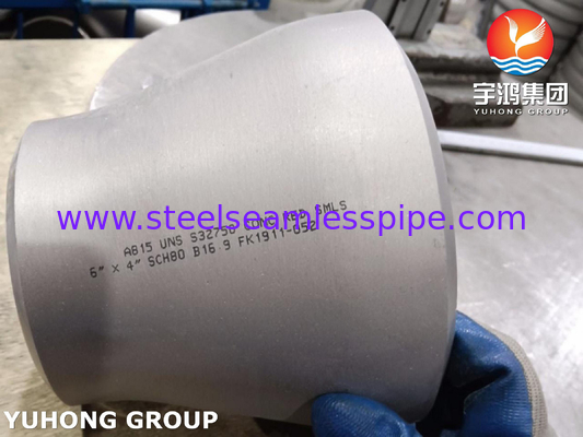 ASTM A815 UNS S32750 ตู้ปรับเหล็ก Super Duplex B16.9 BW เครื่องลดความจุ