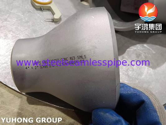 ASTM A815 UNS S32750 ตู้ปรับเหล็ก Super Duplex B16.9 BW เครื่องลดความจุ
