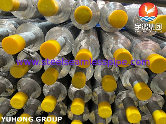 ท่อปีกเหล็กคาร์บอน ASME SA179 กับแผ่นปีกอัลลูมิเนียม 1060 ความสามารถทางอุณหภูมิสูง สําหรับเครื่องเย็นอากาศ