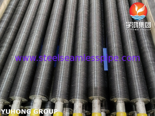 ท่อปีกเหล็กคาร์บอน ASME SA179 กับแผ่นปีกอัลลูมิเนียม 1060 ความสามารถทางอุณหภูมิสูง สําหรับเครื่องเย็นอากาศ