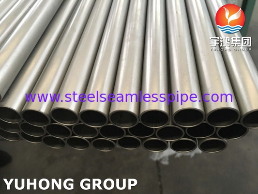 ASME SB338 Gr7 UNS R52400 ท่อเหล็กผสมไทเทเนียม-พัลลาเดียมสําหรับเครื่องปรับความหนา